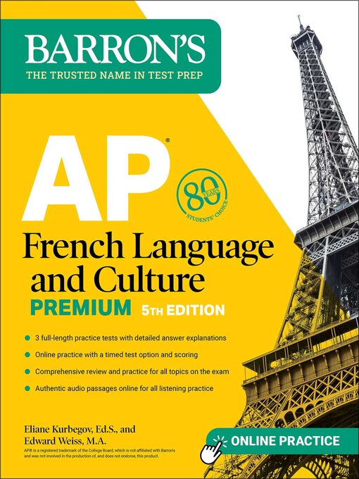 Title details for AP French Language and Culture Premium by Barron's Educational Series - Wait list